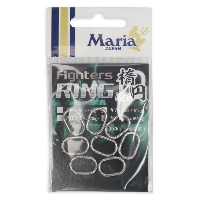 Maria Fighters Ring Oval Split Ring - Fish Head