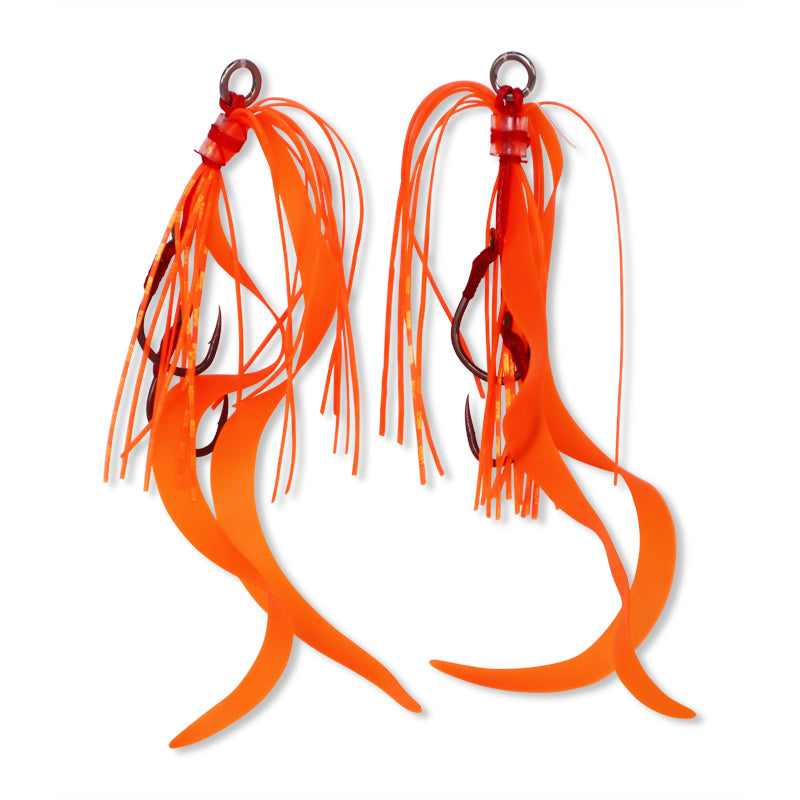 Slider Replacement Assist Rigs Curly Tail Orange