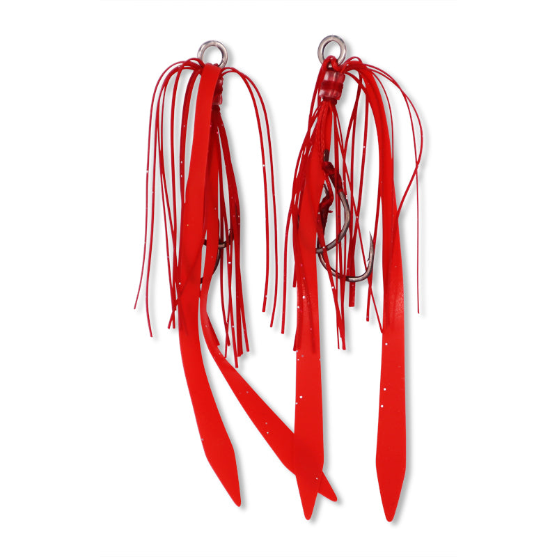 Slider Replacement Assist Rigs Straight Tail Candy Apple