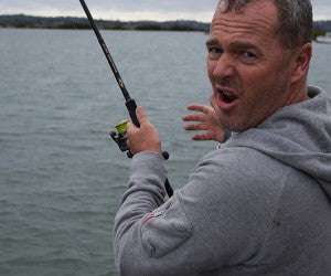 Paul hooks big kingfish