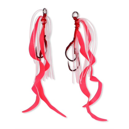 Slider Replacement Assist Rigs Curly Tail Pink White