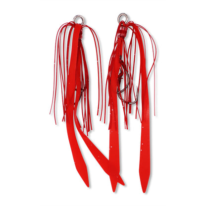 Slider Replacement Assist Rigs Straight Tail Candy Apple