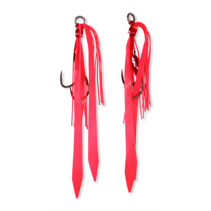 Slider Replacement Assist Rigs Straight Tail Pink Lumo